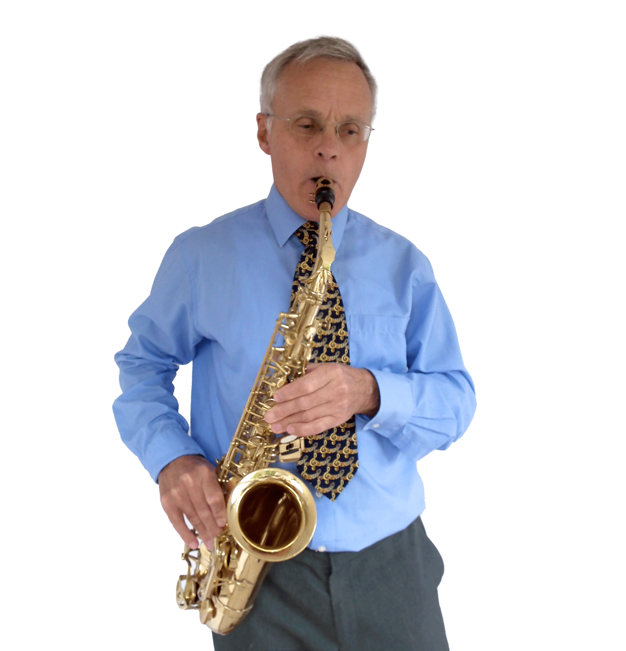 Woodwind Musician Playing Saxophone